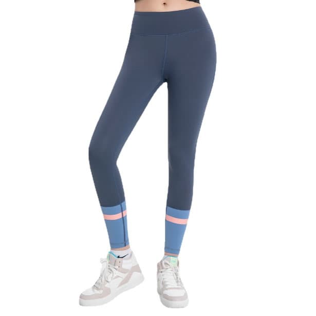 ヨガウェア ハイウエストヨガレギンス 吸汗速乾 配色デザイン