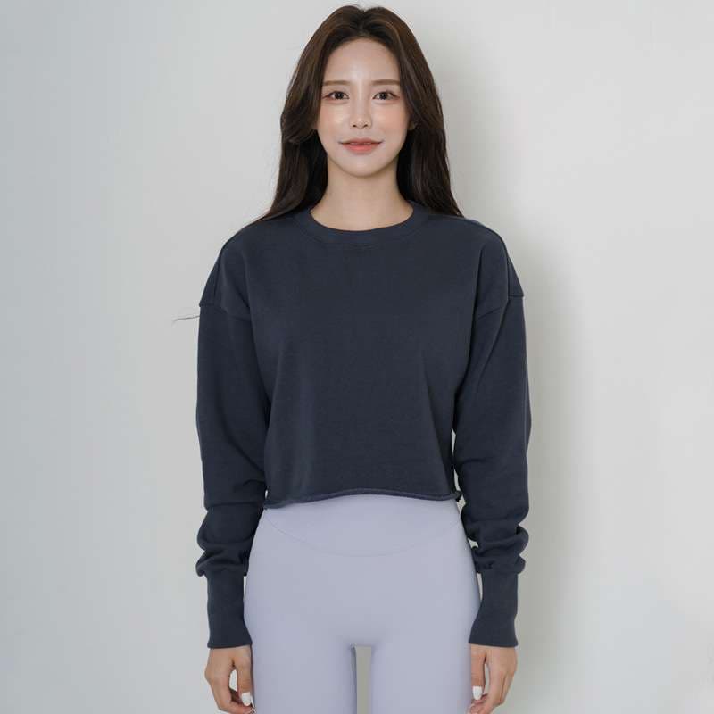 ヨガウェア リラックスクロップドスウェット