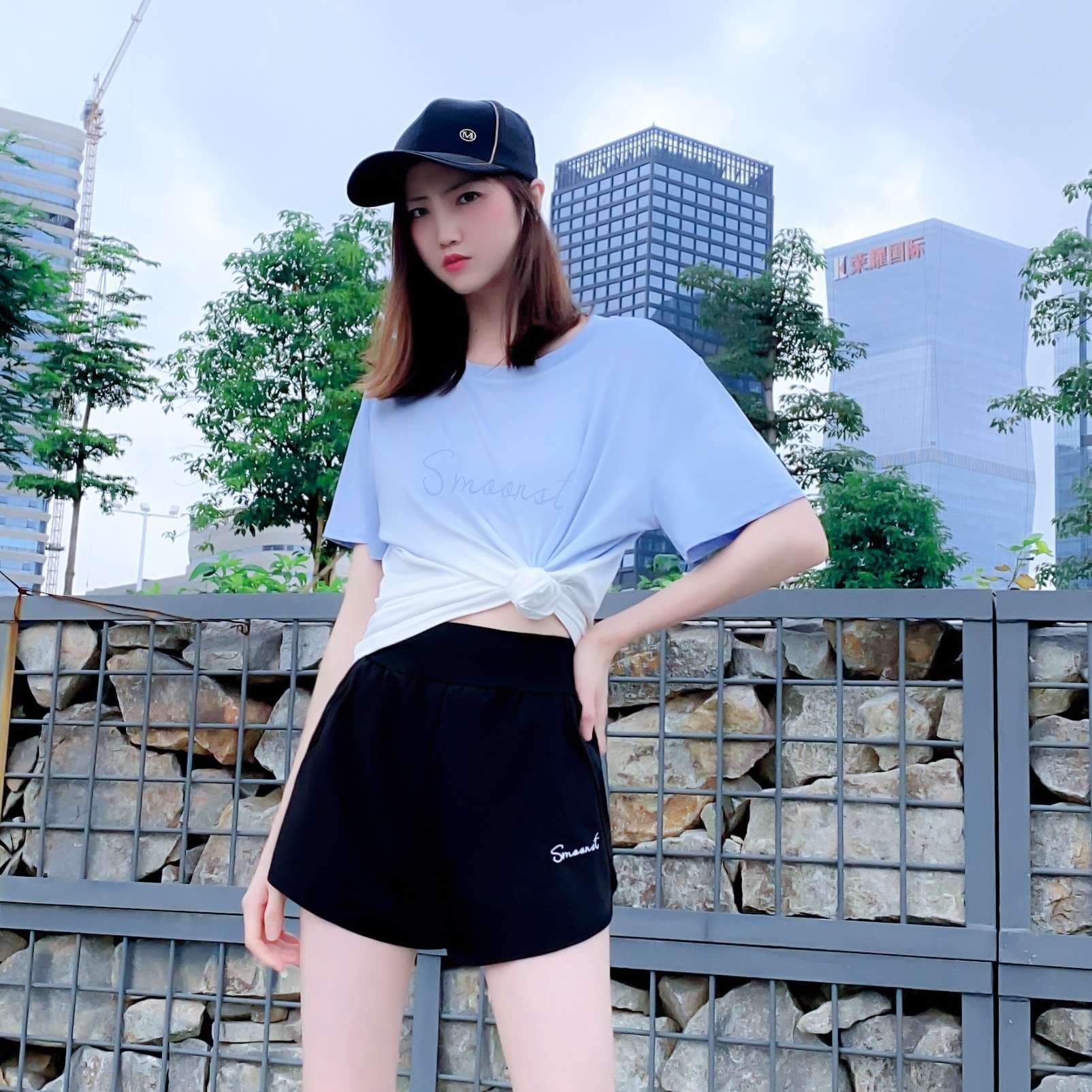 ヨガウェア グラデーションデザイン ゆったりTシャツ