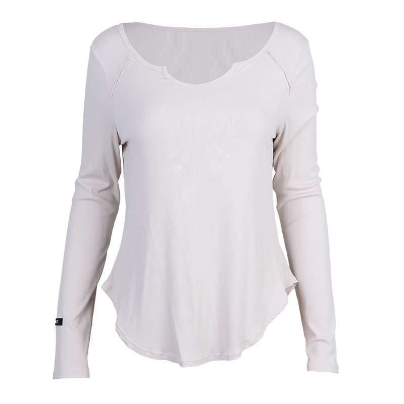 ヨガウェア エレガントカーブヘムヨガトップス