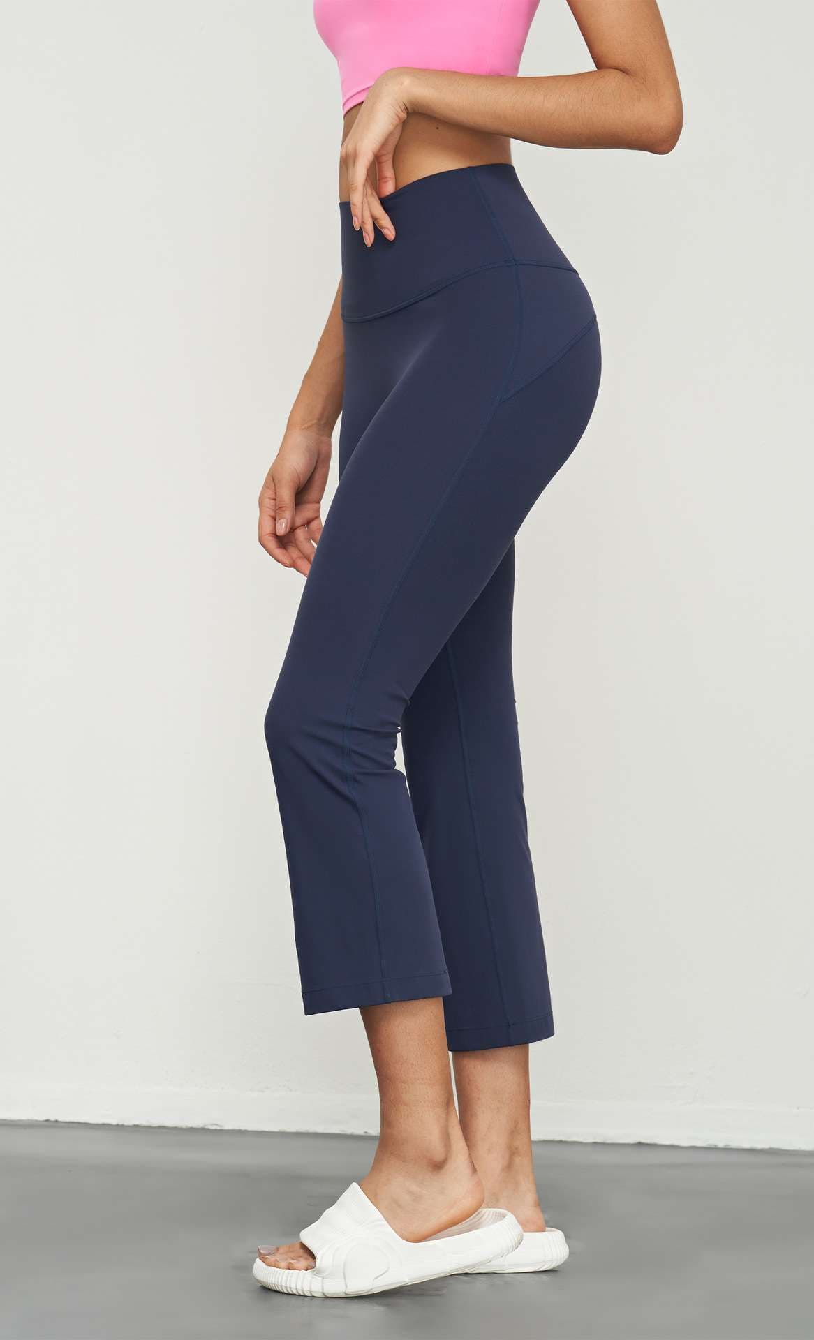 ヨガウェア ハイウエストクロップドヨガパンツ