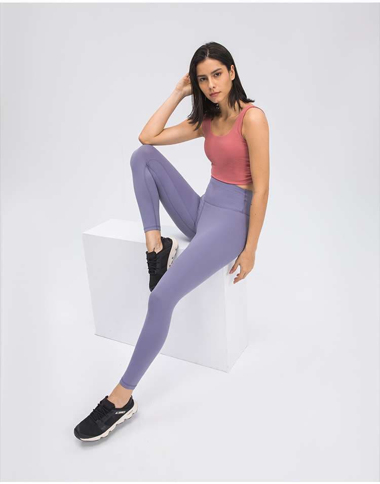 ヨガウェア ハイウエストシームレスヨガレギンス