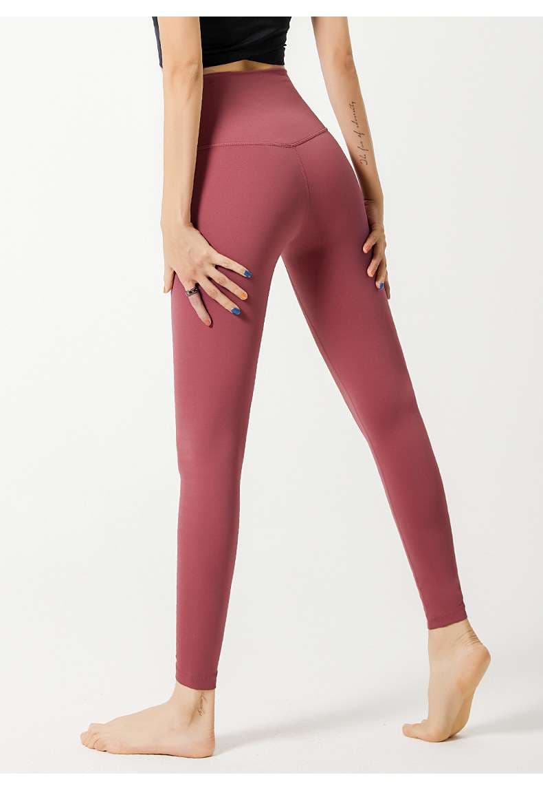 ヨガウェア ハイウエスト シームレス ヨガレギンス