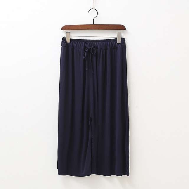 ヨガウェア リラックスワイドクロップドヨガパンツ