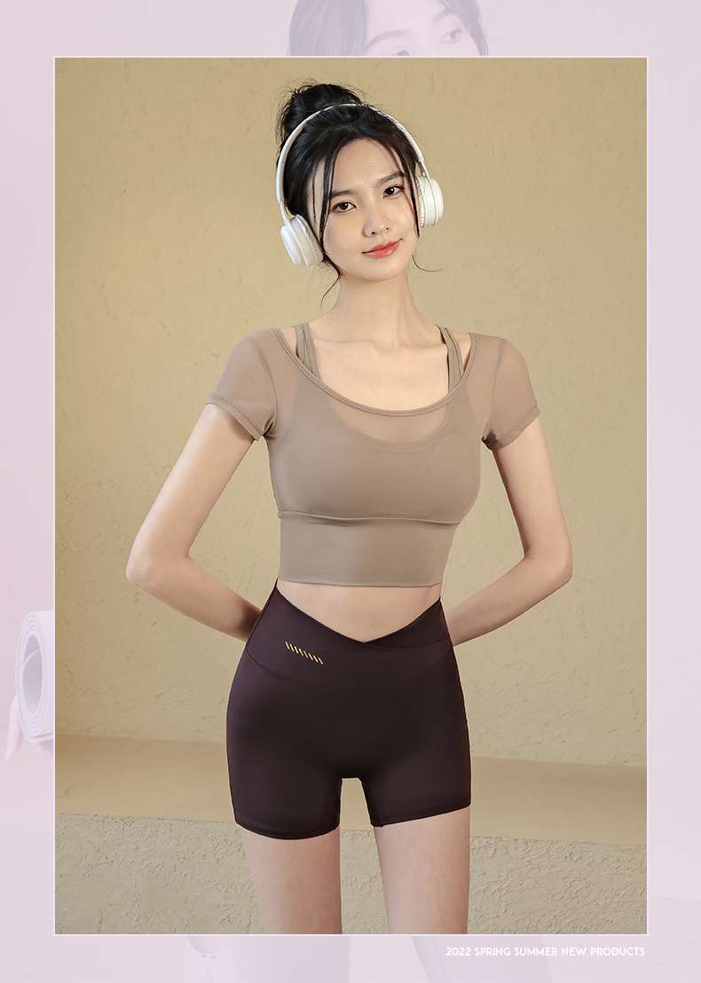 ヨガウェア スタイリッシュ2ピースヨガセット