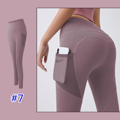 ヨガウェア 夏用速乾細身ヨガパンツ弾力素材