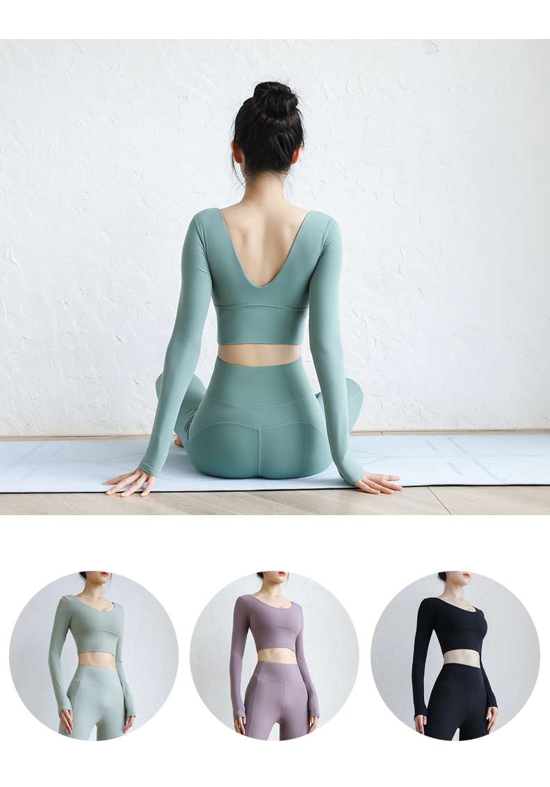 シームレスフィット ヨガウェア上下セット