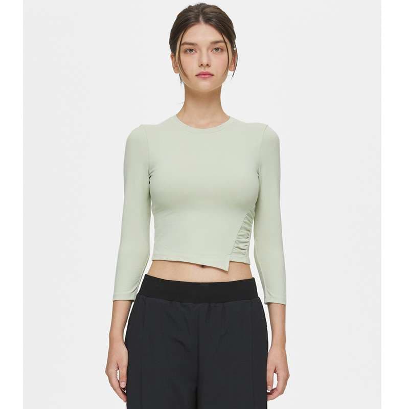 ヨガウェア スタイリッシュヨガクロップドトップス