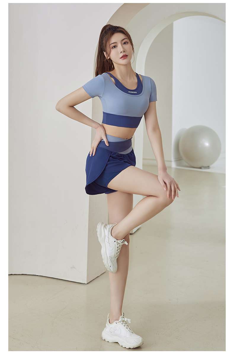 ヨガウェア ツーピース ランニング フィットネス トップス