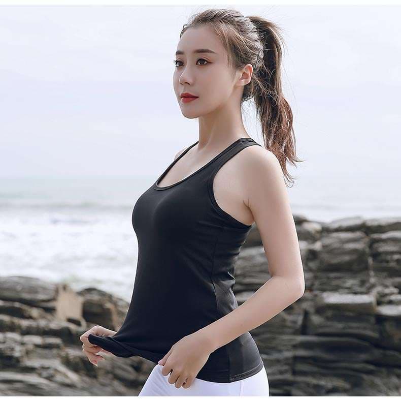 ヨガウェア 快適フィット 美シルエットヨガタンクトップ