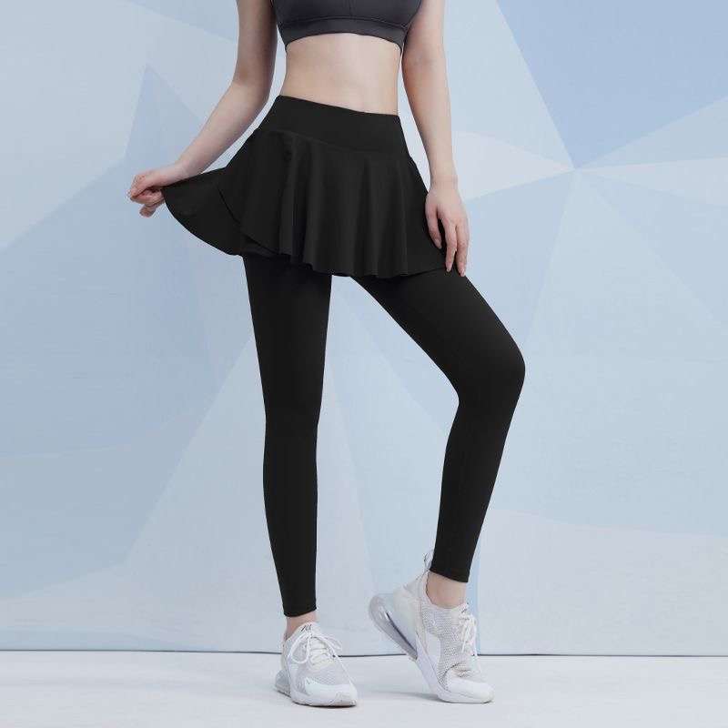 ヨガウェア スカート付きヨガレギンス
