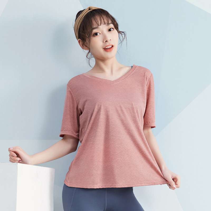 ヨガウェア 背中開きツイストデザインヨガトップス