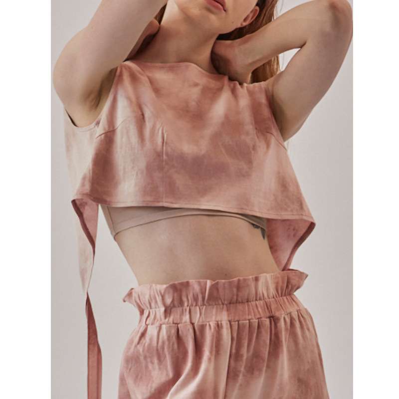 ヨガウェア エアリータイダイクロップトップ