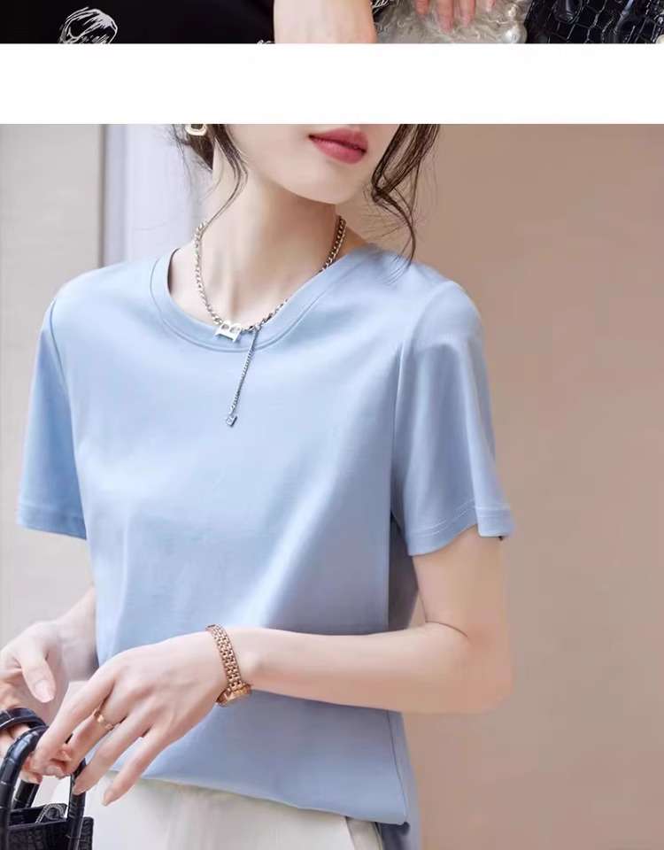 ヨガウェア シンプル Vネック 半袖 Tシャツ