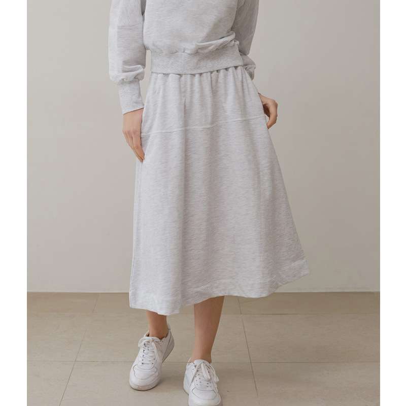 ヨガウェア リラックスフィット コットンブレンド ヨガワンピース