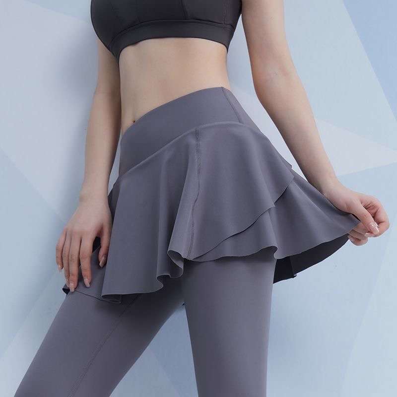 ヨガウェア スカート付きヨガレギンス