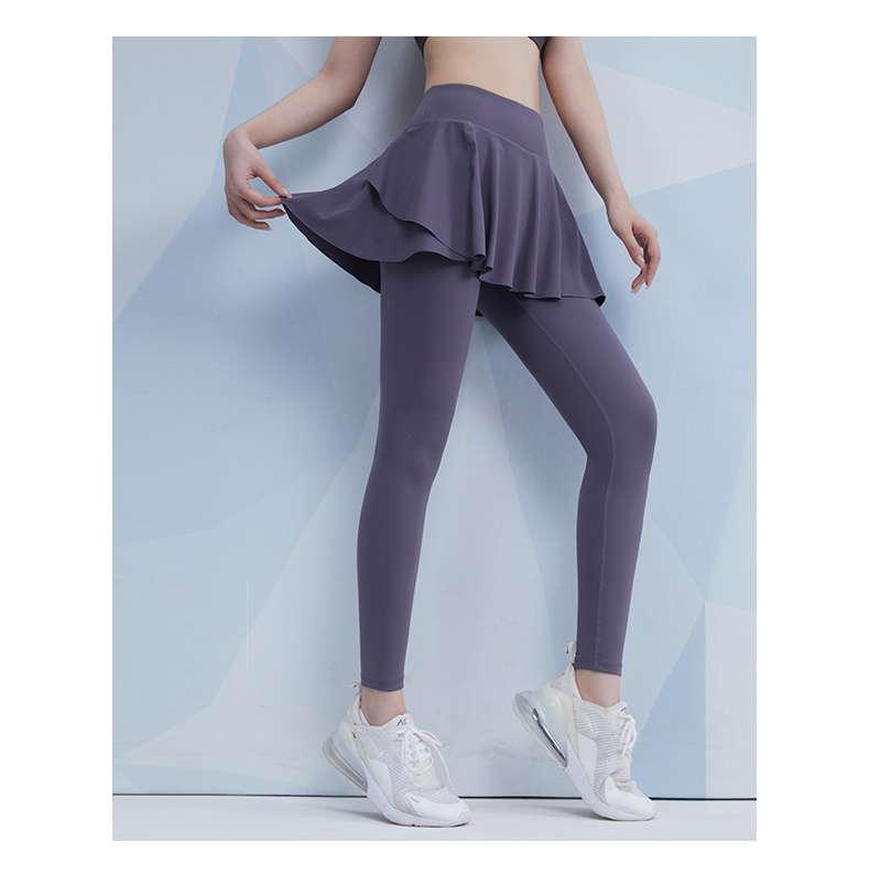 ヨガウェア スカート付きヨガレギンス