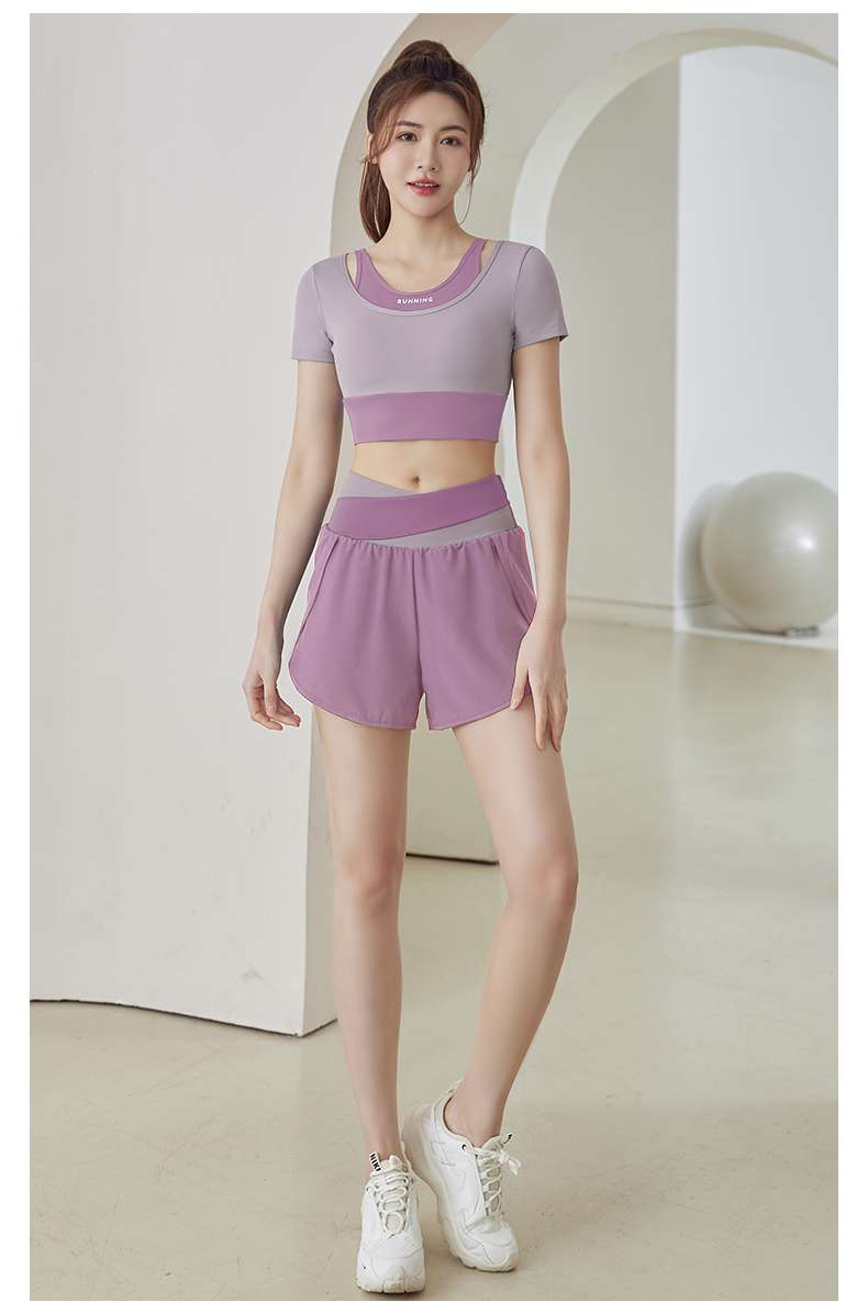 ヨガウェア ツーピース ランニング フィットネス トップス