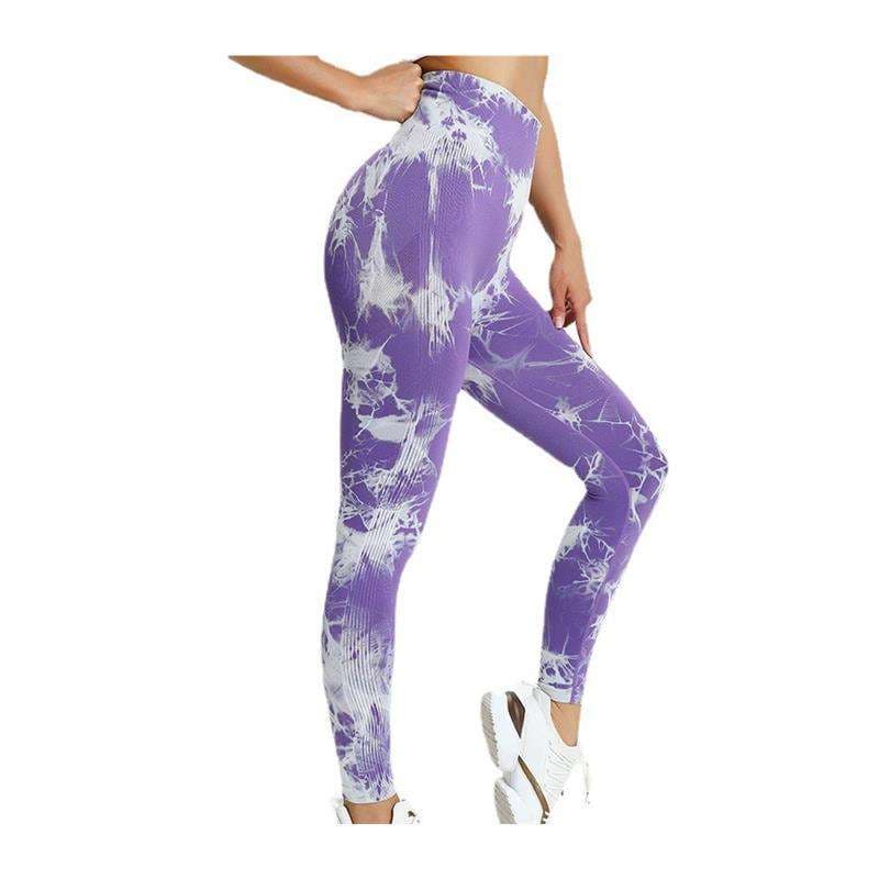 ヨガウェア タイダイ柄ストレッチヨガレギンス