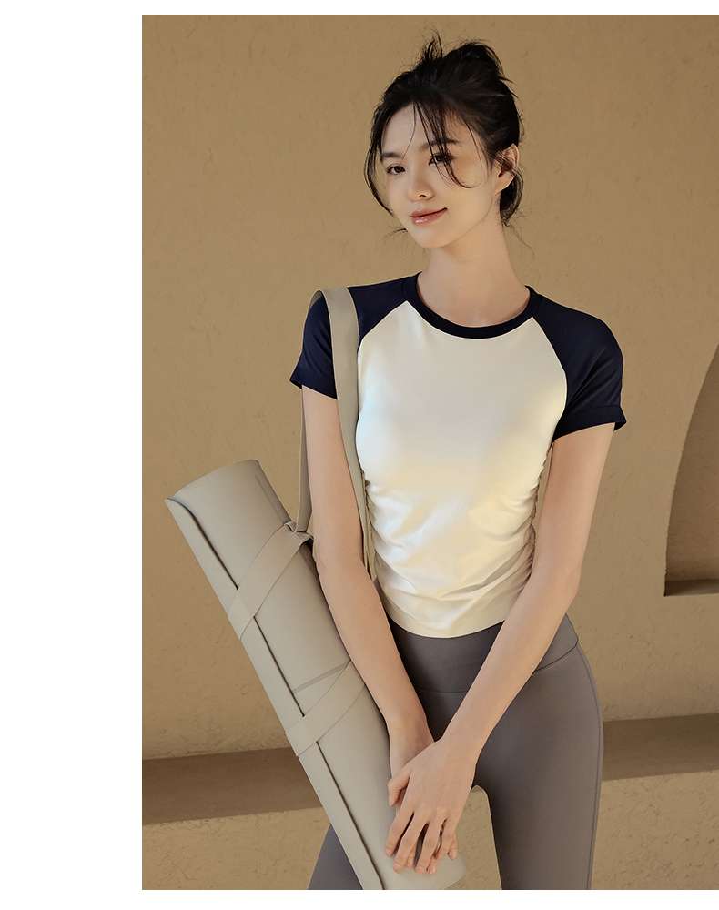 ヨガウェア 女性用ラグラン袖ヨガTシャツ