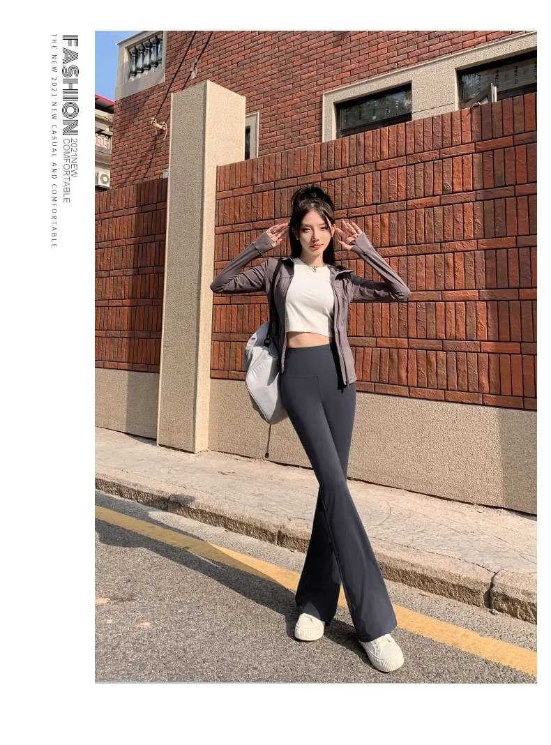 ヨガウェア 美シルエット ブーツカットヨガパンツ