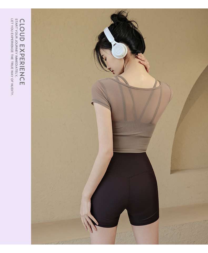 ヨガウェア スタイリッシュ2ピースヨガセット