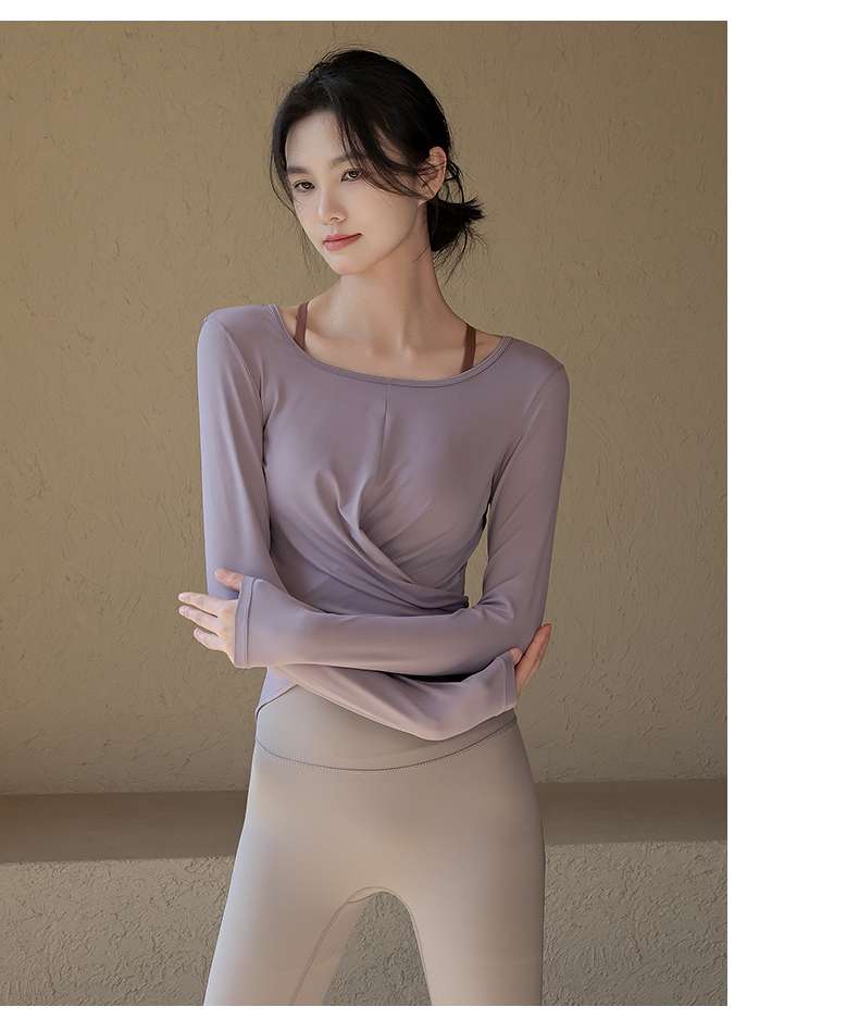 ヨガウェア エレガントクロスデザイン ヨガトップス