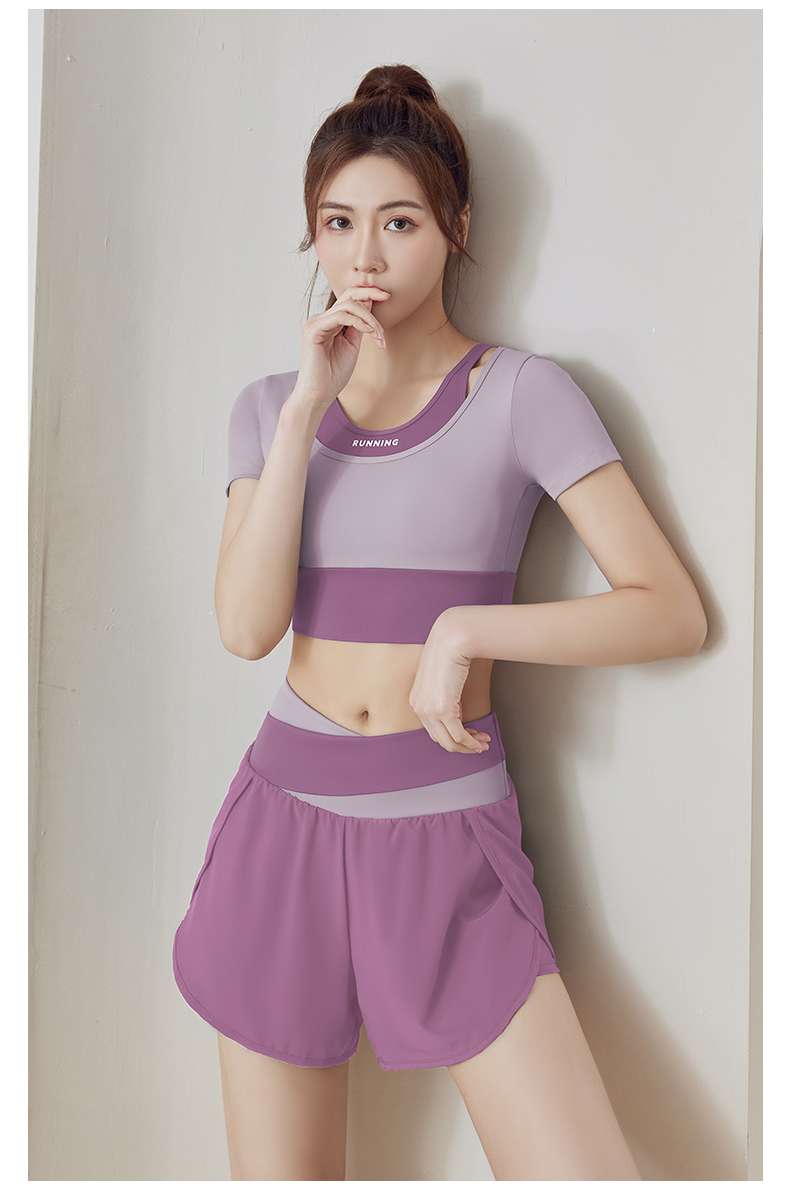 ヨガウェア ツーピース ランニング フィットネス トップス
