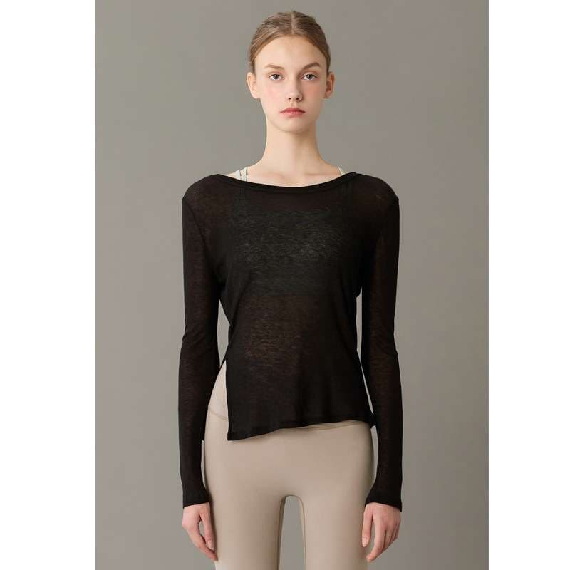 ヨガウェア エアリーソフト ロングスリーブヨガトップ