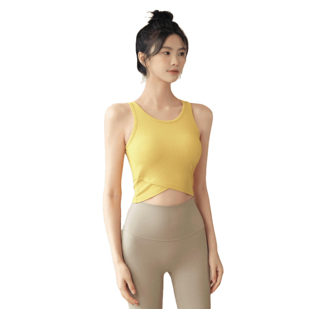 ヨガウェア ストレッチクロップタンクトップ