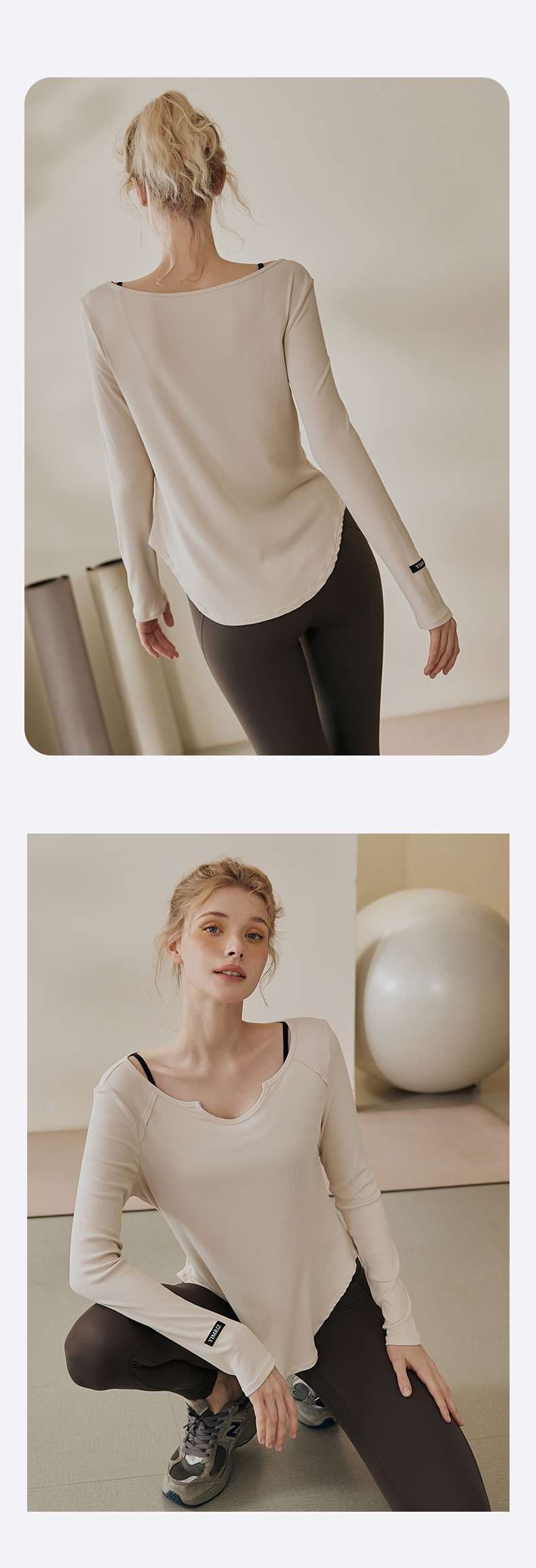 ヨガウェア エアリータッチ ロングスリーブヨガトップ