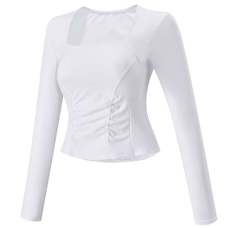 ヨガウェア フィットネス美シルエット長袖トップス
