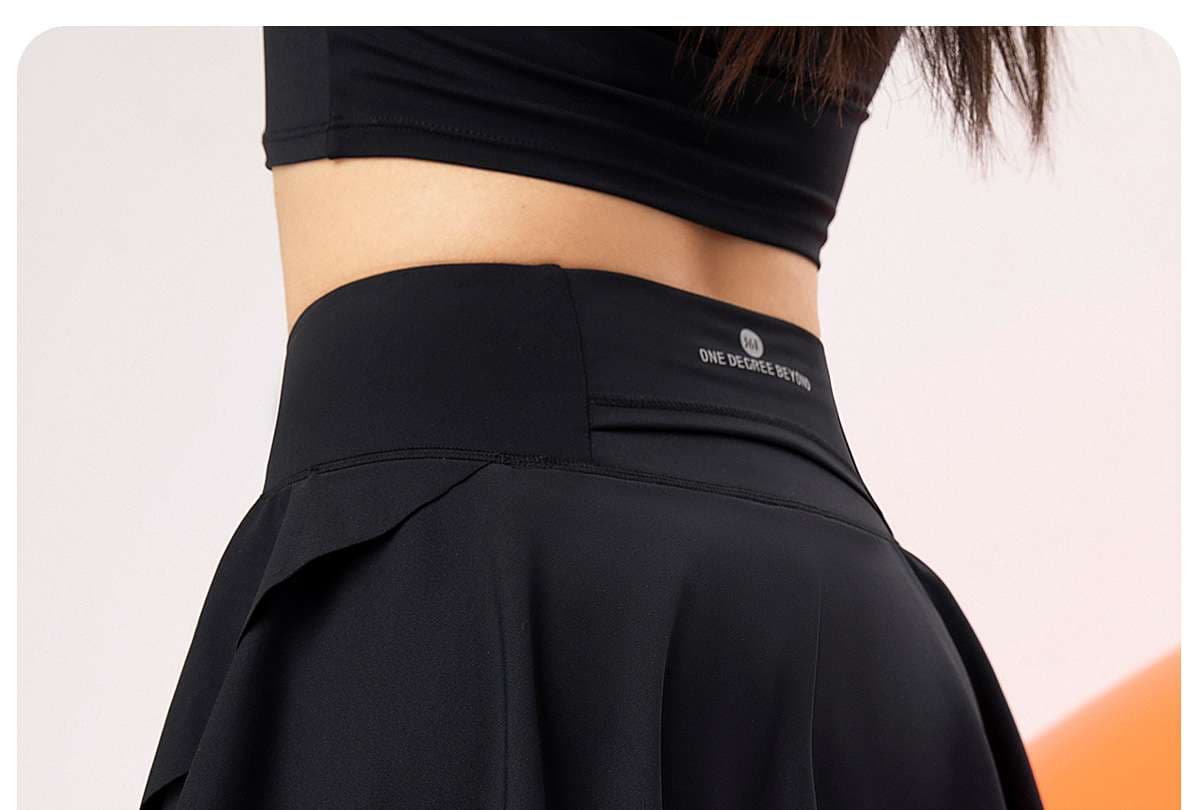 ヨガウェア フリル付きスカート風ヨガレギンス