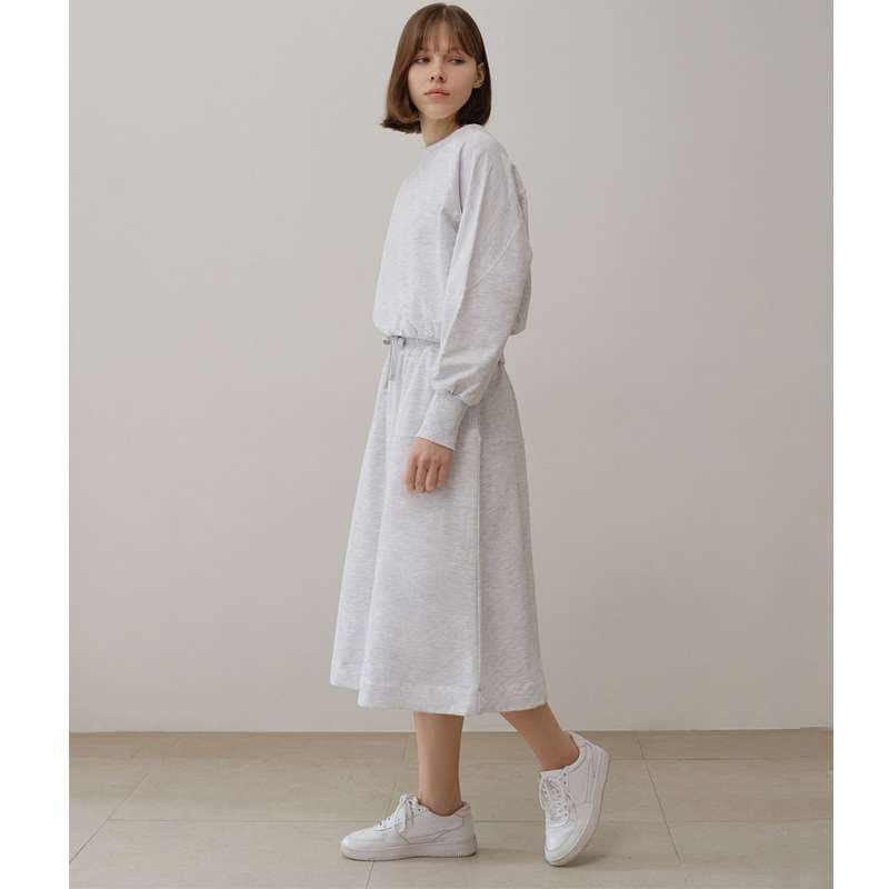 ヨガウェア リラックスフィット コットンブレンド ヨガワンピース