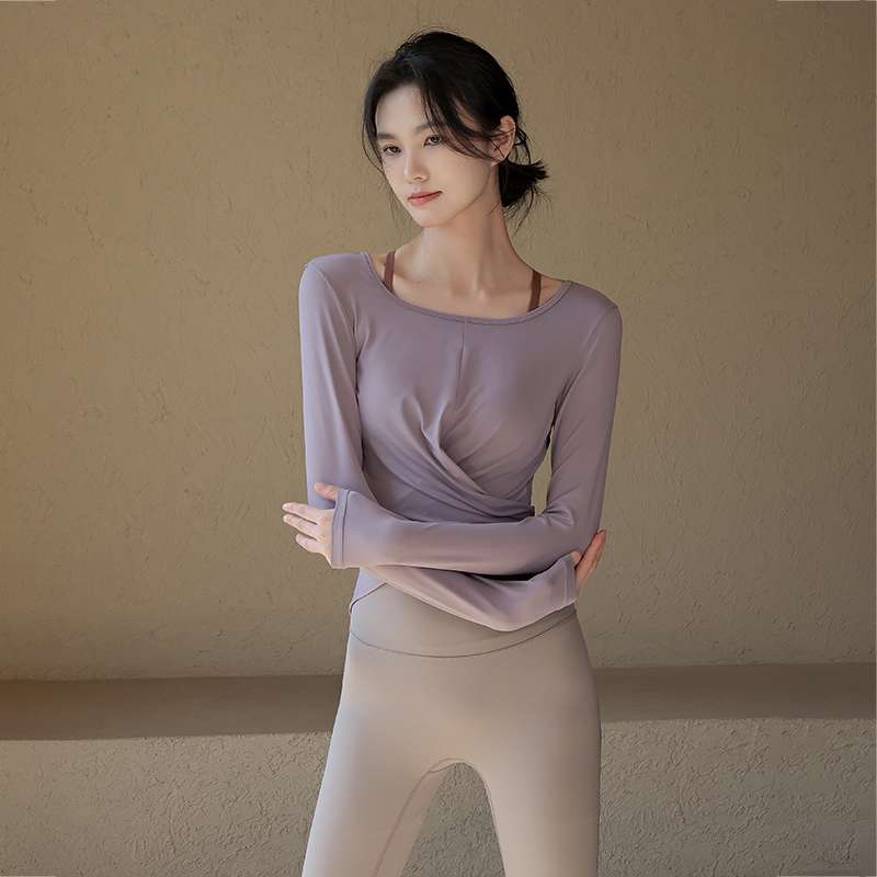 ヨガウェア エレガントクロスデザイン ヨガトップス