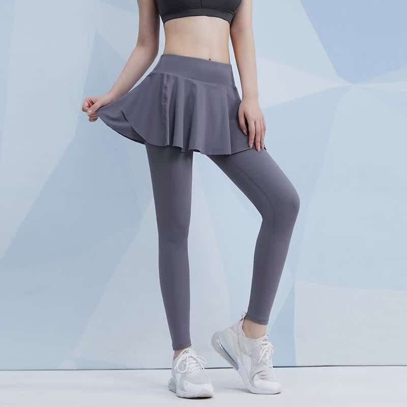 ヨガウェア スカート付きヨガレギンス