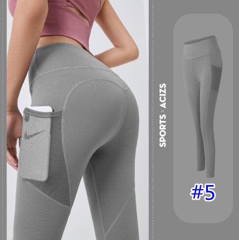 ヨガウェア 夏用速乾細身ヨガパンツ弾力素材