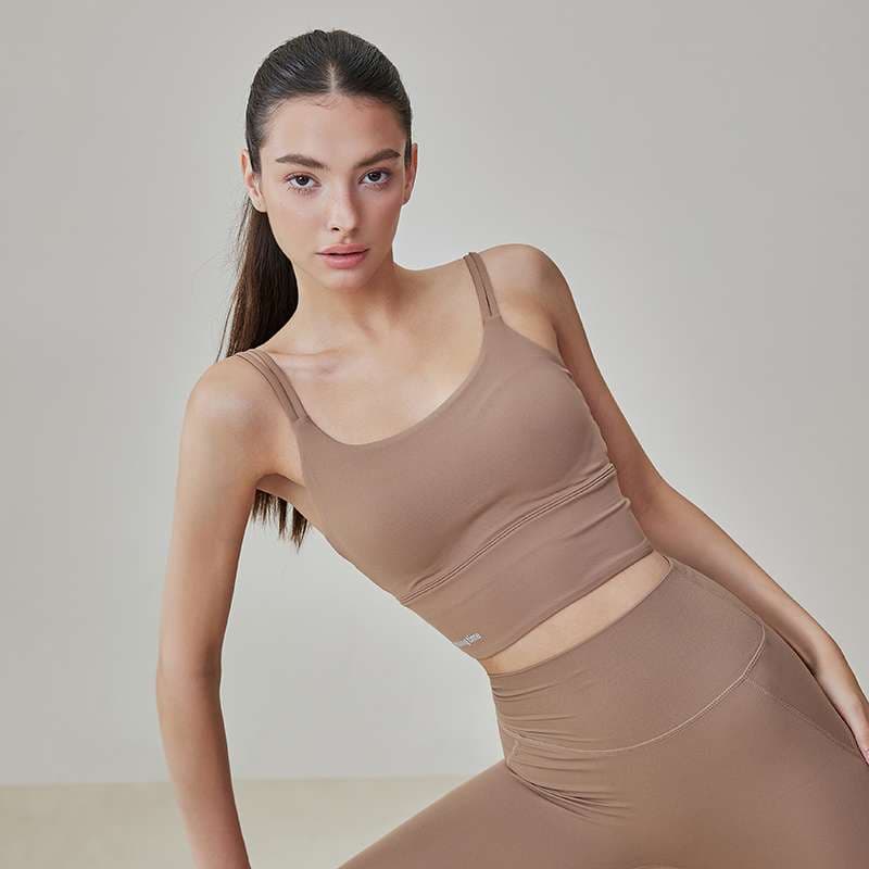 ヨガウェア シームレスフィット ヨガクロップトップ