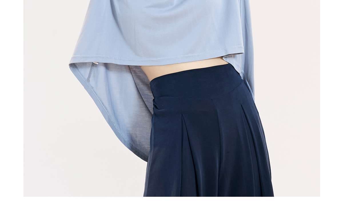 ヨガウェア ゆったりヨガトップス＆プリーツパンツセット