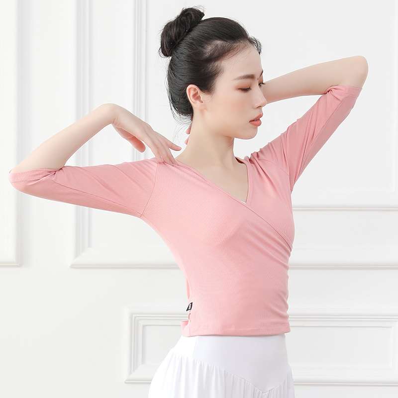 ヨガウェア 長袖バレエヨガレッスン用トップス