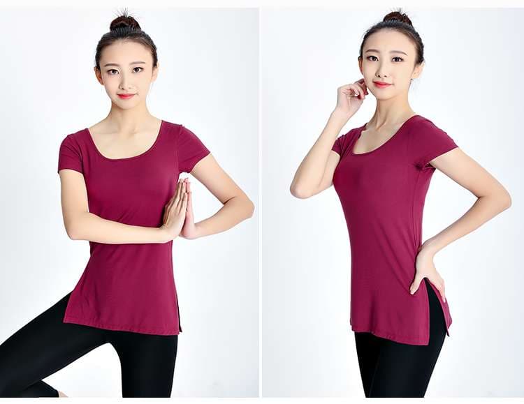 ヨガウェア しなやかストレッチヨガチュニック