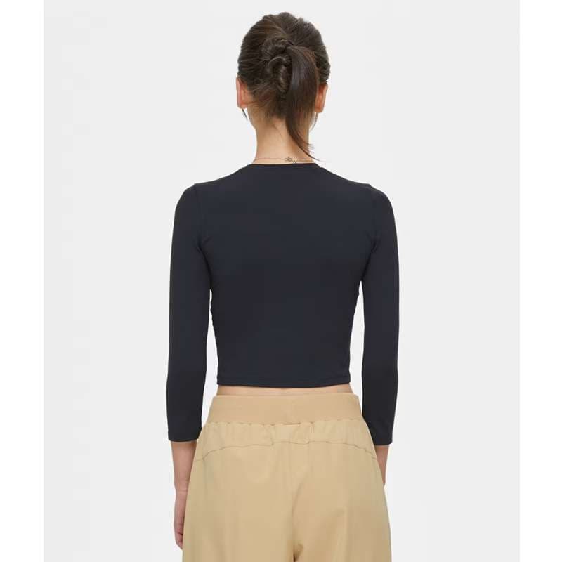 ヨガウェア スタイリッシュヨガクロップドトップス