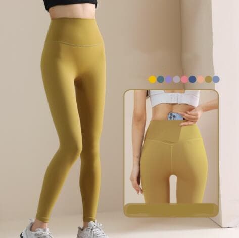 ヨガウェア 高腰着圧ヨガレギンス多色展開