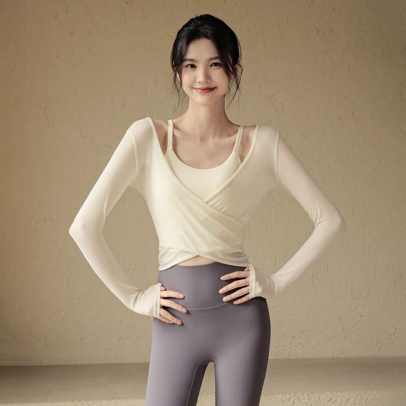 ヨガウェア エレガントクロスラップヨガセット