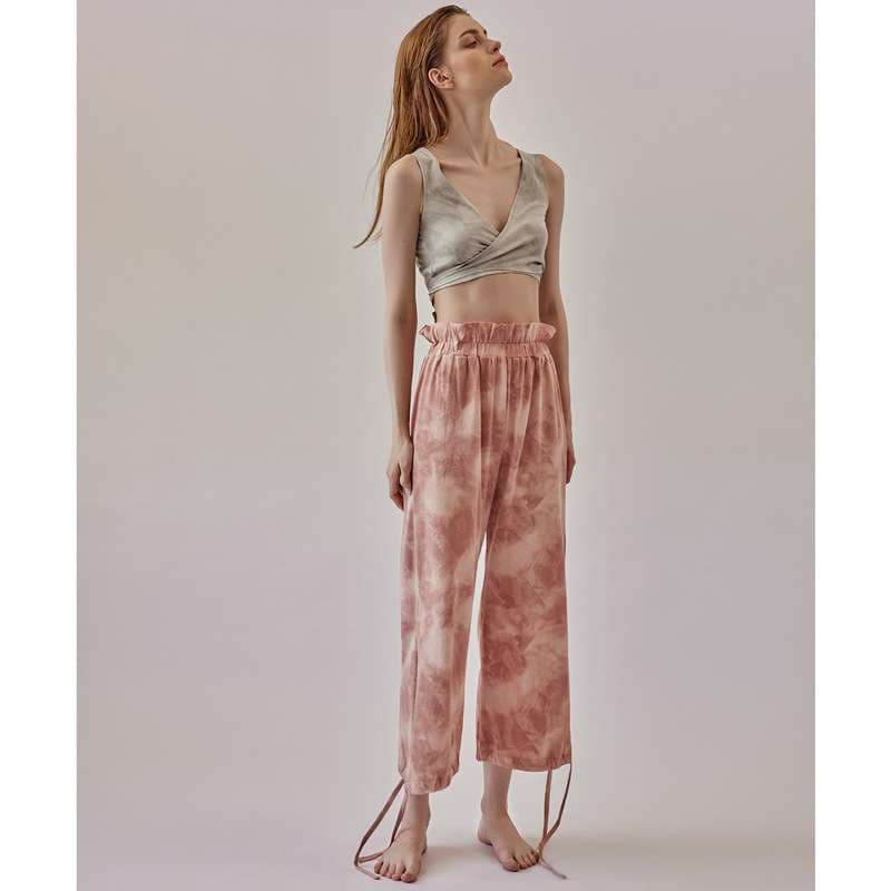 ヨガウェア エアリータイダイクロップトップ