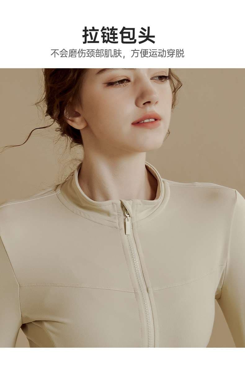 ヨガウェア エレガントジップアップヨガセット