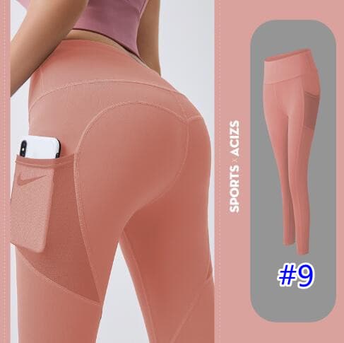 ヨガウェア 夏用速乾細身ヨガパンツ弾力素材