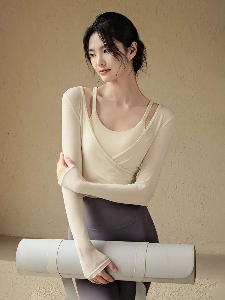 ヨガウェア エレガントクロスラップヨガセット