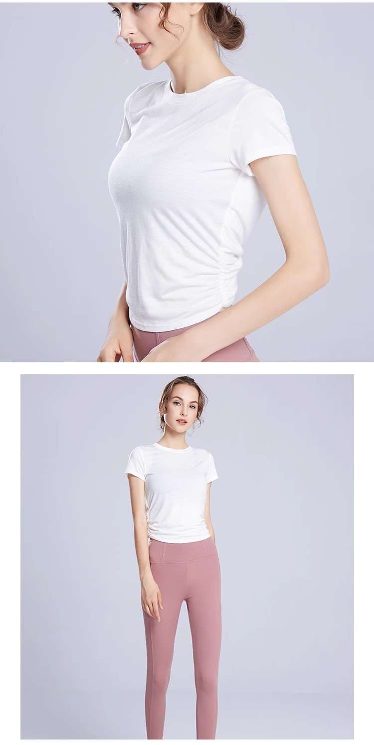 ヨガウェア バックオープンデザイン ヨガTシャツ