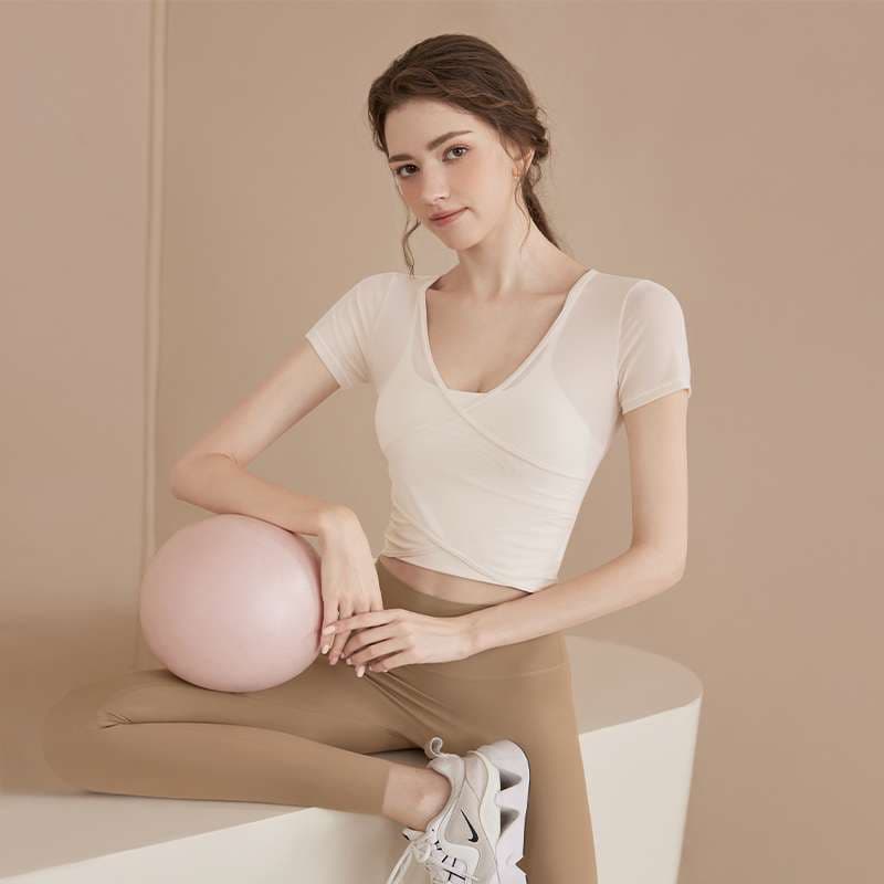 ヨガウェア エレガントクロスラップヨガセット